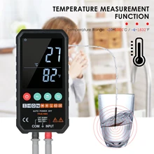 6000 comptes multimètre numérique multimètre Esr mètre Ture RMS AC cc NCV Transistor condensateur température tension compteur intelligent