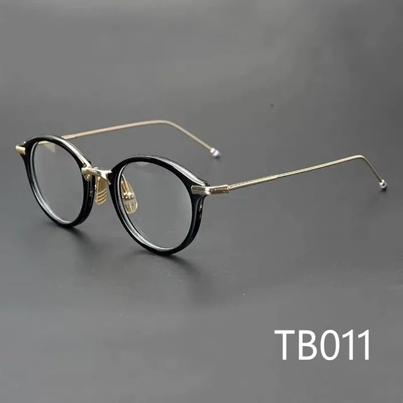 

Acetate Alloy Men Glasses Frame TB011 Clear Lens Women Eyeglasses Brand Prescription Myopia Computer Eyewear Oculos De Grau