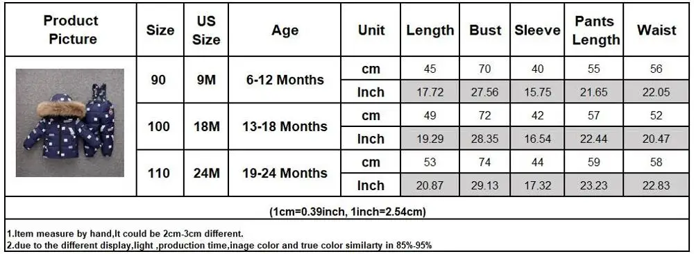 Boy Clothes Baby Girls Clothing Sets Sports Suits White Duck Down Outfit Newborn Christmas Autumn Winter 6-24 Monthes Ski Suit