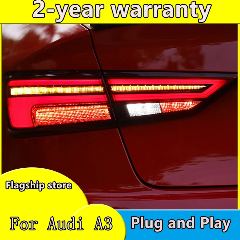 Автомобильный Стайлинг задний фонарь чехол для Audi A3 2013-2019 светодиодный ные