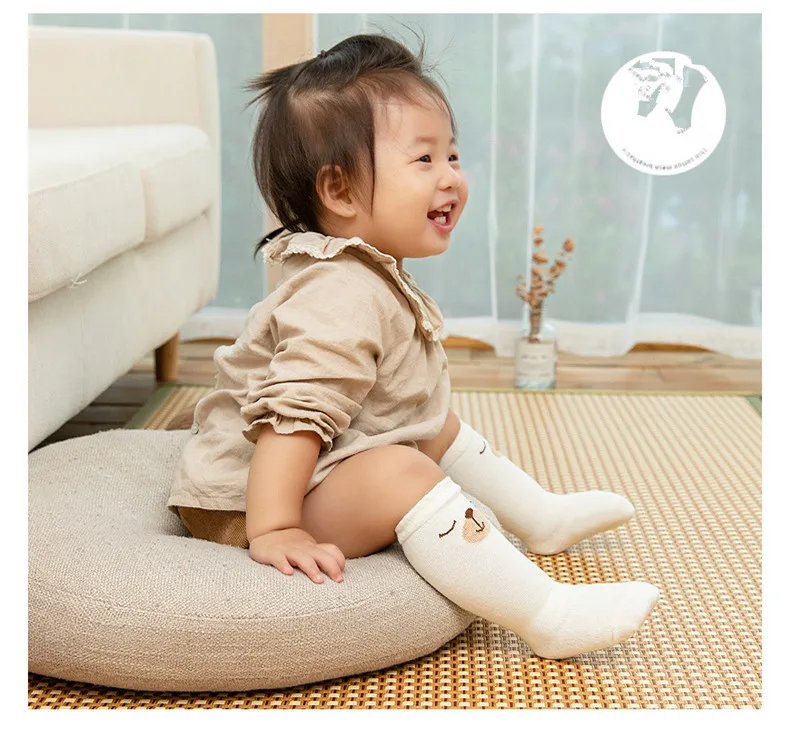 3 пары в упаковке, детские носки с высоким голенищем из органического хлопка, детские носки из натурального хлопка