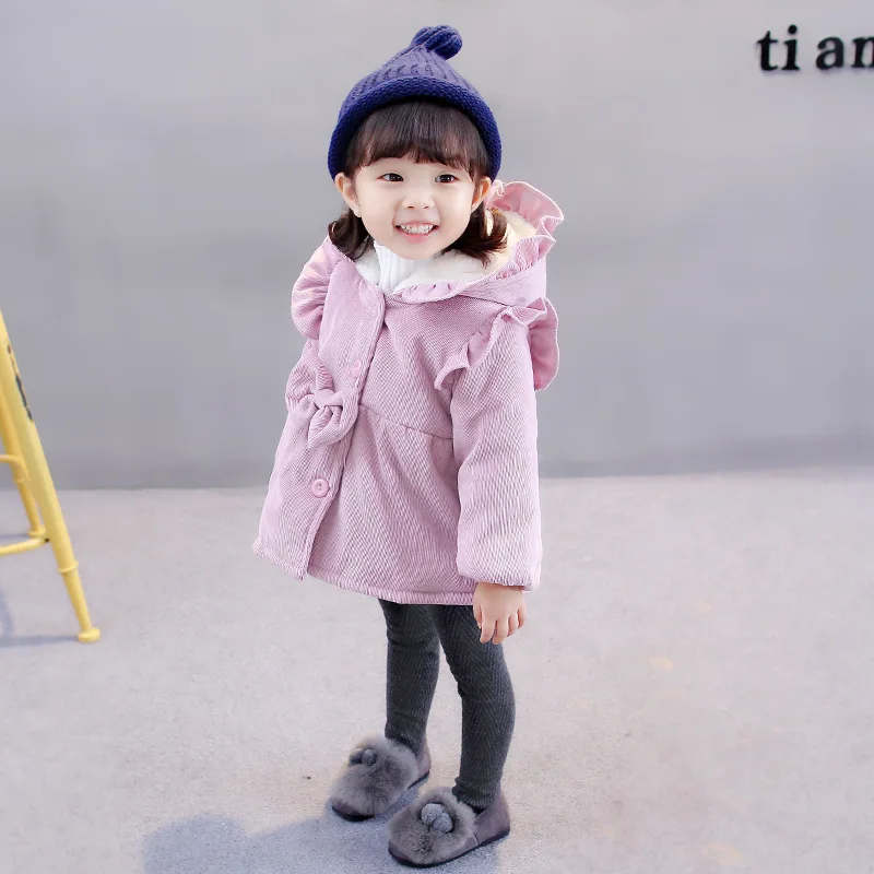 Western Style Baby Girls Cotton-padded Clothes Kids Warm Clothes New Style Winter Infant Brushed And Thick Cotton-padded Ja