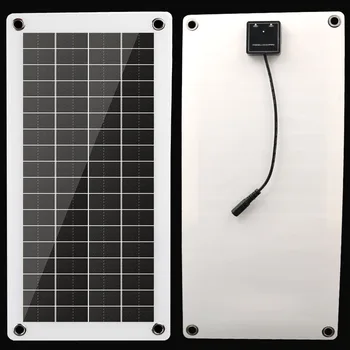 

Semi-flexible 12V Solar Panel TWO USB Regulator Power Bank Board External Battery Charging Portable Solar Cell Board Car charger