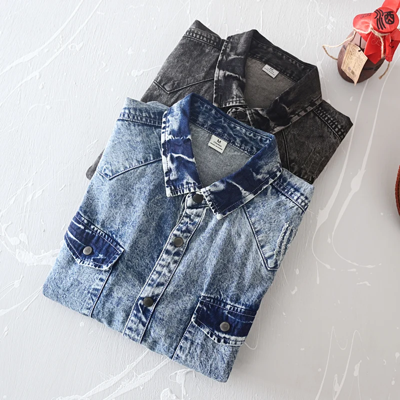 denim solid comfortable shirt