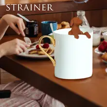 Ситечко для чая для собак, силиконовый ситечко для чая в виде животного, ситечко для заварки чая, кофейная сумка, кухонные инструменты, кухонные аксессуары, фильтр для специй