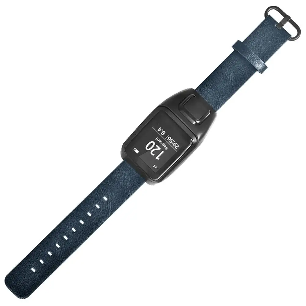 

Leather Strap Replacement Wrist Watch Strap Waterproof Band for TOMTOM Runner 3 and TOMTOM Adventurer Smart Watch