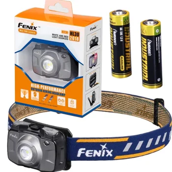 

Fenix HL30 2018 300 Lumen Cree XP-G3 White LED & Nichia Red LEDs High-performance Outdoor Hiking Headlamp with 2 x AA Batteries