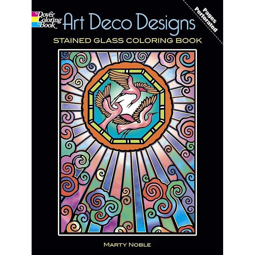 Art Deco Designs Stained Glass Coloring Book World Literature Fiction Books Office School Supplies Literature Fiction Aliexpress