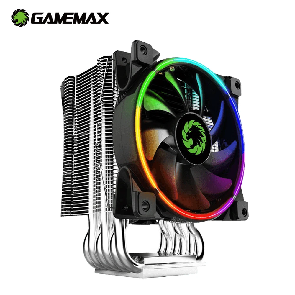 GameMax GAMMA500 RGB кулер для процессора 5 тепловых трубок 120 мм ARGB светодиодный радиатор