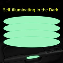 4 шт. дверные ручки светящиеся наклейки Предупреждение светящиеся ленты дом ночного направления самоосвещающиеся полосы сделаны с 3M