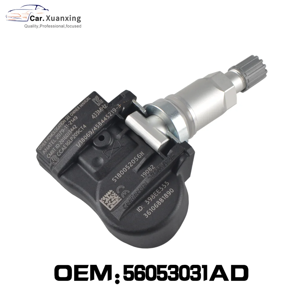 56053031AD датчик давления в шинах Система мониторинга TPMS 433 МГц для Chrysler 300 Sebring Dodge Jeep Compass