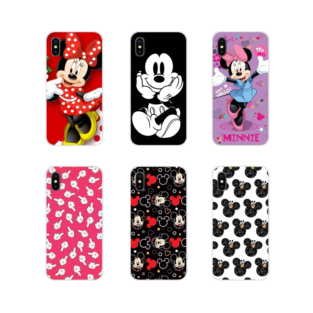 

Transparent TPU Shell Cases For Motorola Moto X4 E4 E5 G5 G5S G6 Z Z2 Z3 G G2 G3 C Play Plus Cute mickey and minnie Mouse Luxury