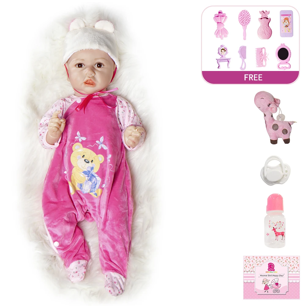 2" 50 см Bebe Reborn мягкие виниловые игрушки для тела для девочек, полностью силиконовые куклы для детей, игрушки для детей