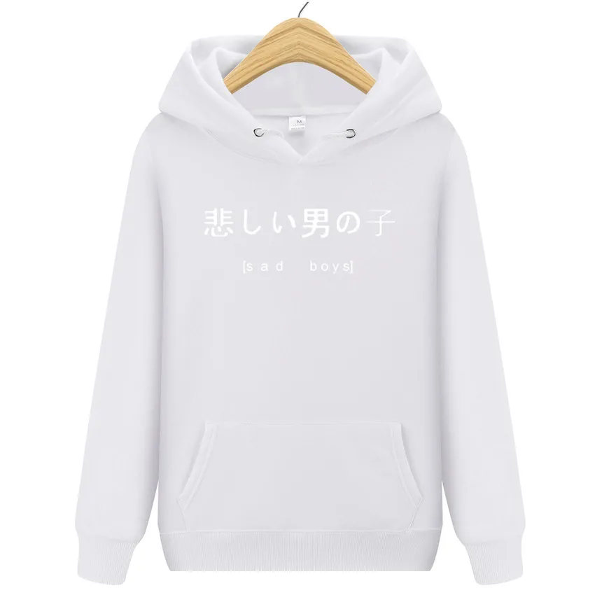 New sad Boys Printed Fleece Pullover Hoodies MenWomen Casual Hooded Streetwear Sweatshirts Hip Hop Harajuku Male Tops Oversize  (7)