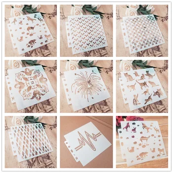 

Zoo shield DIY cake scrapbook stencils hollow Embellishments printing lace ruler Valentine's Day