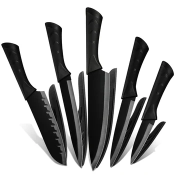 

MUZ 5 Pieces Cooking Knife Set Stainless Steel Chef Kitchen Knives Fish Meat Cleaver Cook's Cutlery Kitchen Accessories Tools