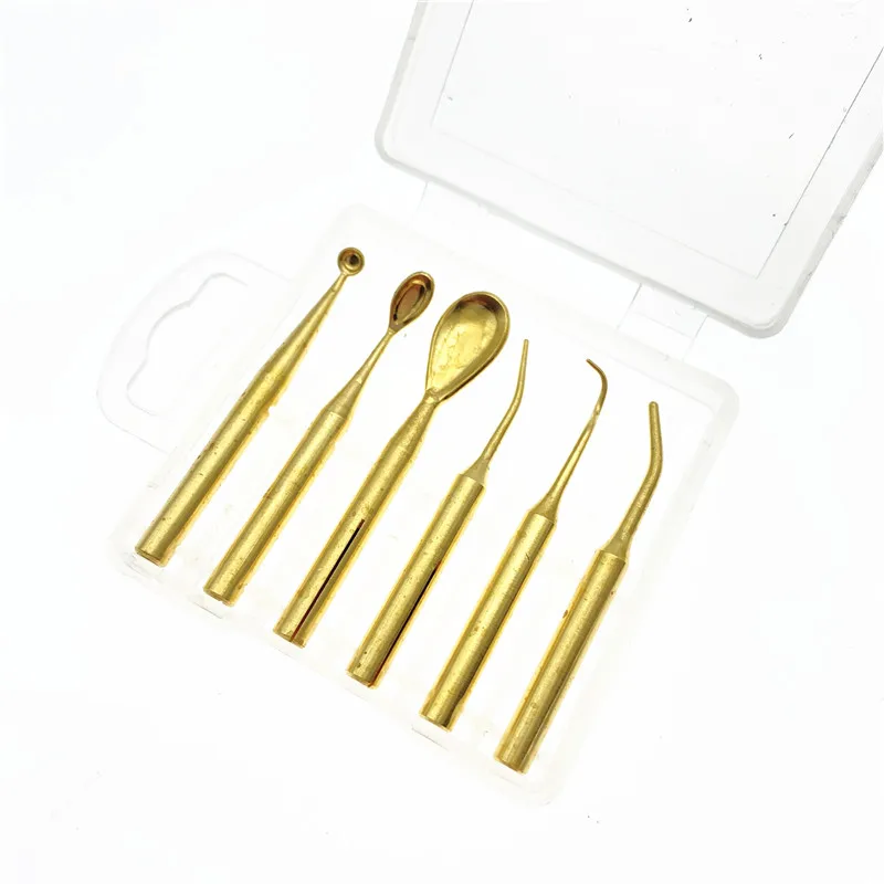 6pcs Wax Tips / Pot For Dental Lab Electric Wax Carving Knife Pen Waxer