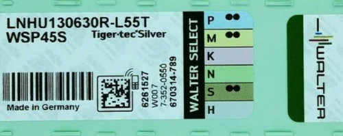 WALTER 10 шт карбидные вставки LNHU130630R-L55T WSP45S