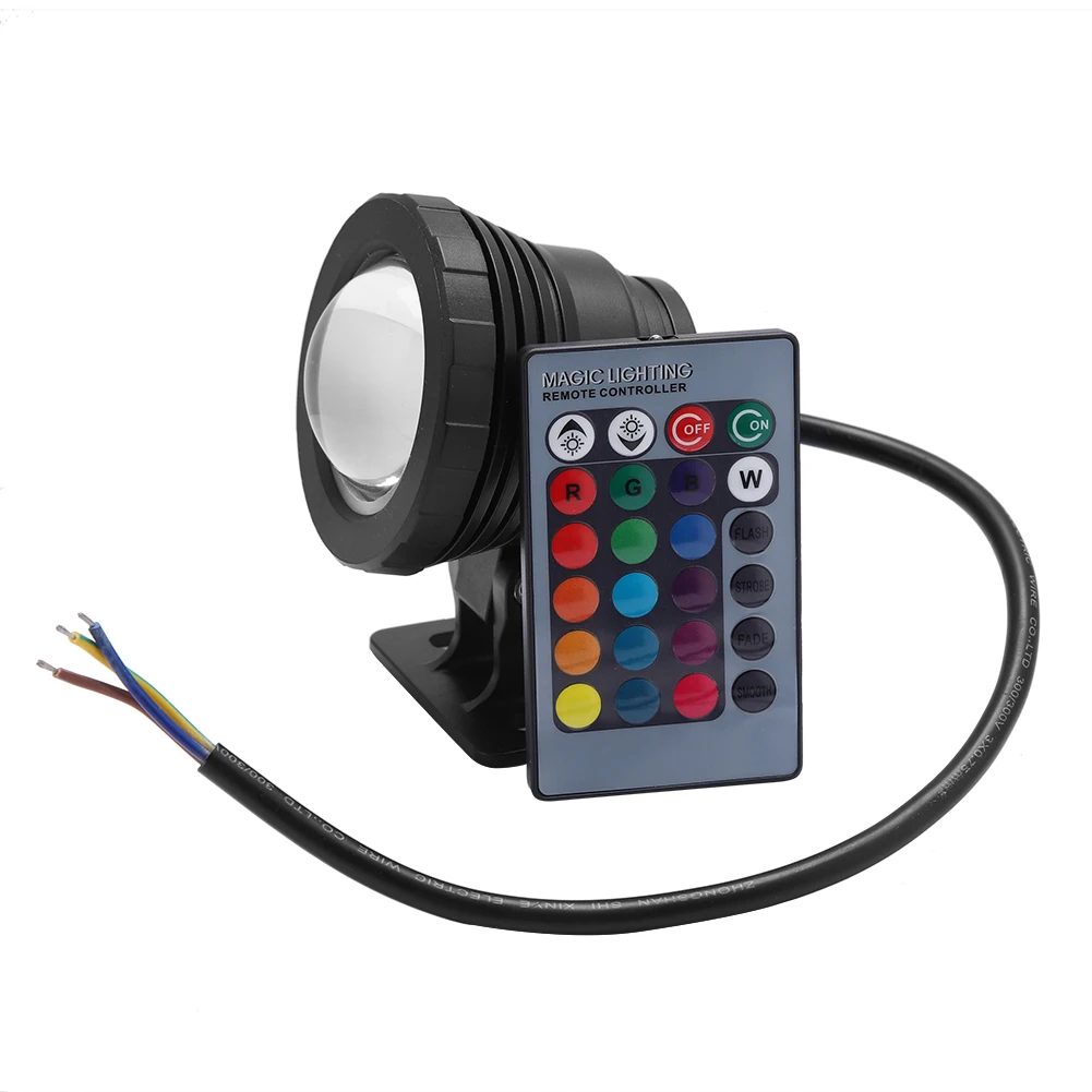 5 Вт RGB Открытый водонепроницаемый светодиодный светильник для бассейна садовая лампа с пультом дистанционного управления