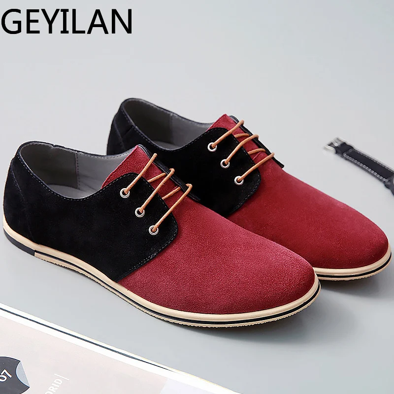 

2019 Men's Footwear Plus Size 39-50 Classic Shoes Genuine Leather Lace-up Shoes Men's Breathable Massage Shoes YC-35