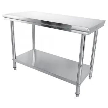 

New 0.6 Stainless Steel Food Prep Commercial Grade Worktable Universial Home Kit Kitchen Cooking Tool Holder Food Service