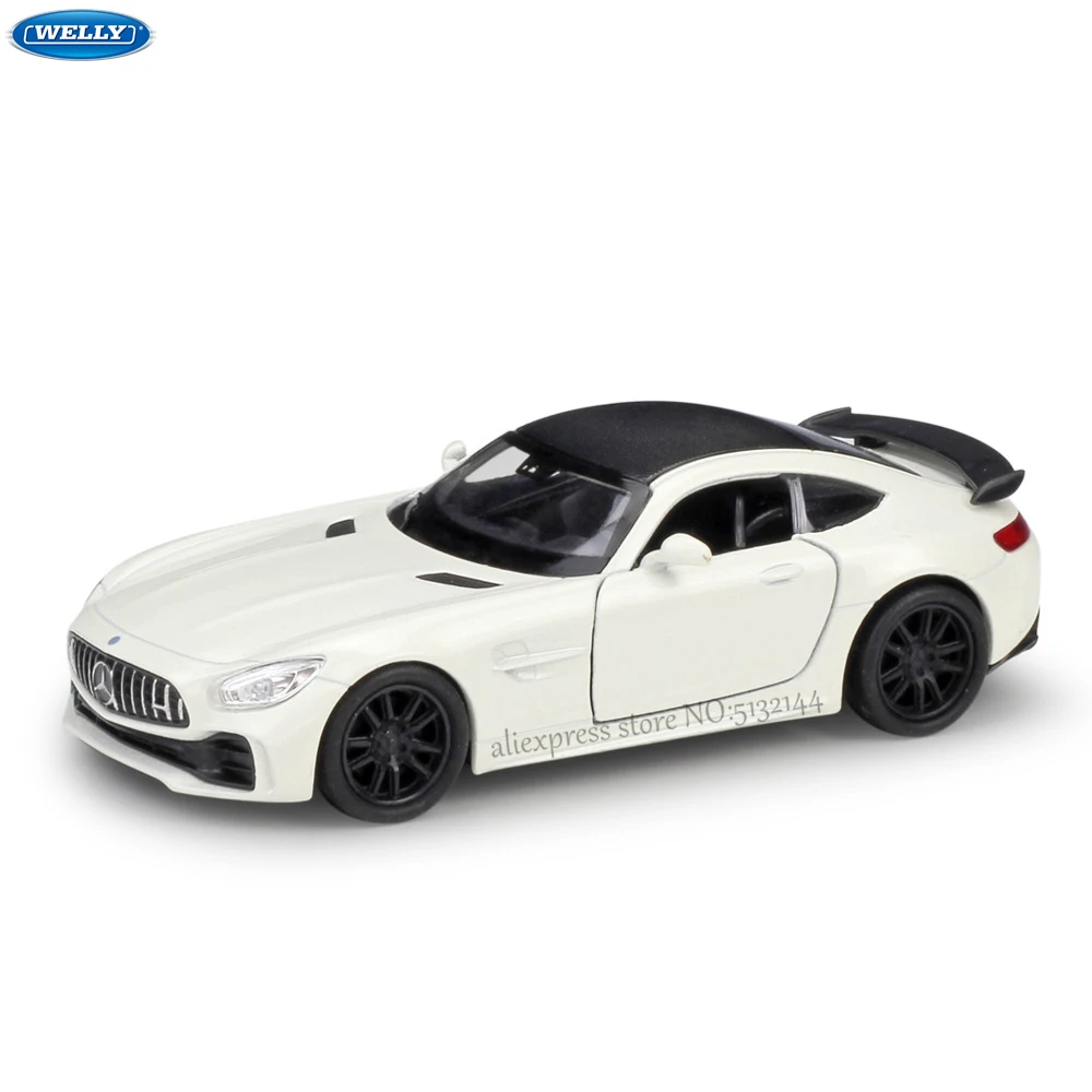 WELLY 1:36 Mercedes AMG GTR моделирование сплава автомобиля Модель машины имитации
