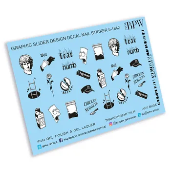 

Slider design graphic mix with white, BPW. style, stickers, sd5-1842