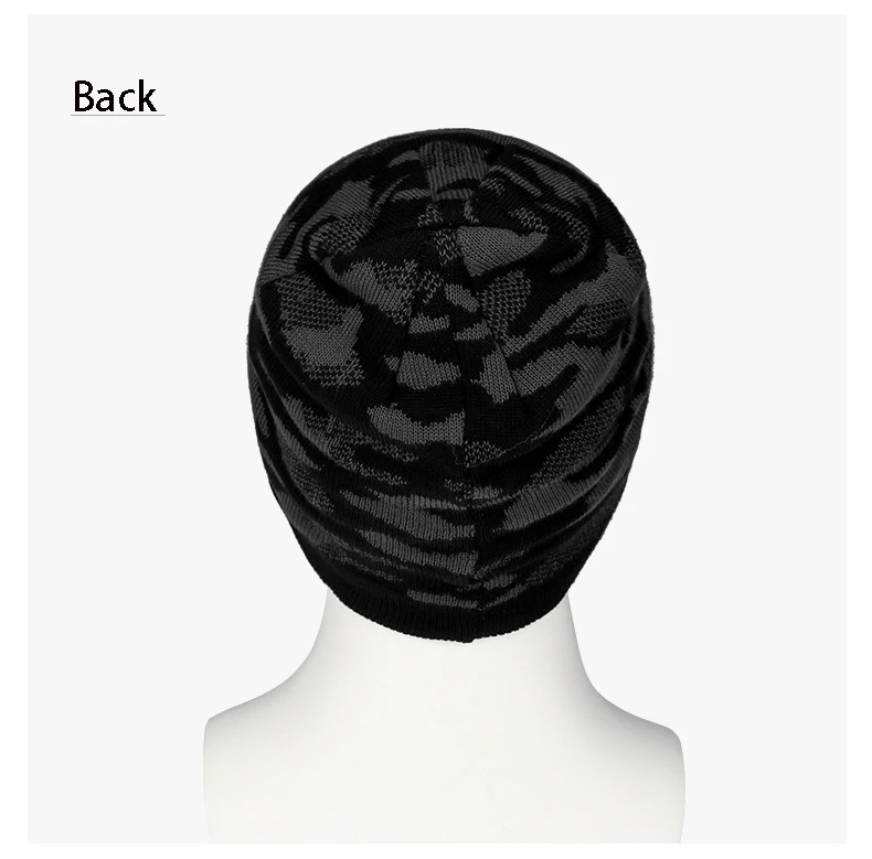 Skullies бини вязаная шапка зимние головные уборы для мужчин и женщин шапочки теплые мешковатые мужские Gorros капот шапки утолщенная маска Skullies