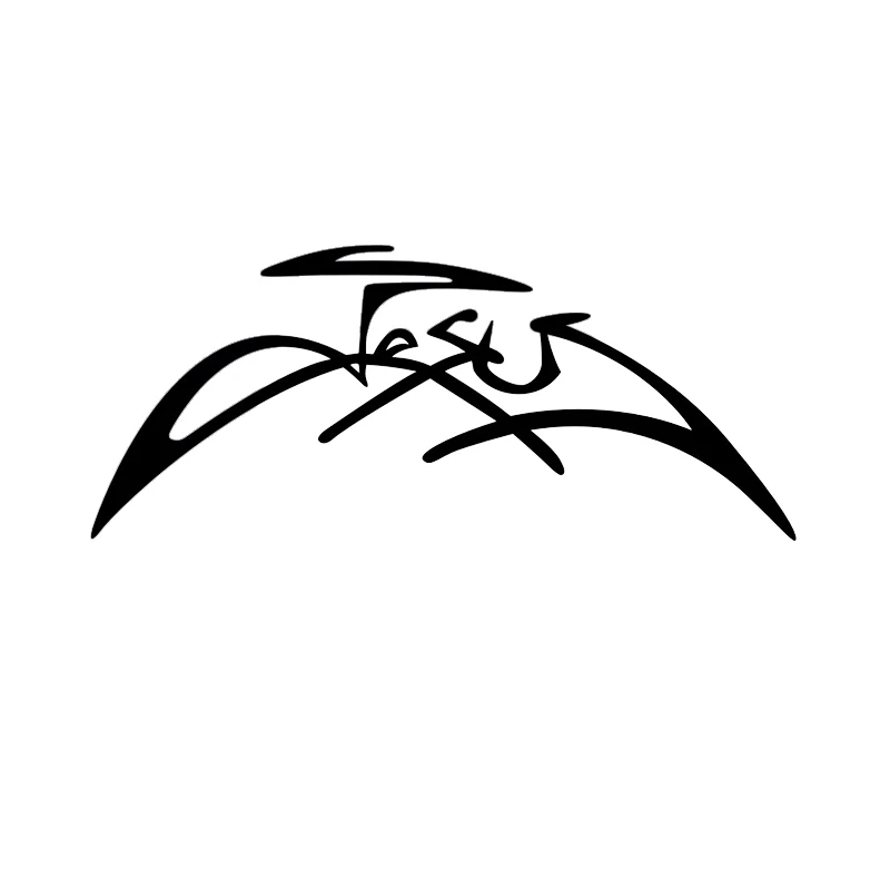 Наклейка для автомобиля с надписью Jesus Signature виниловый Декор God Christ автомобильная