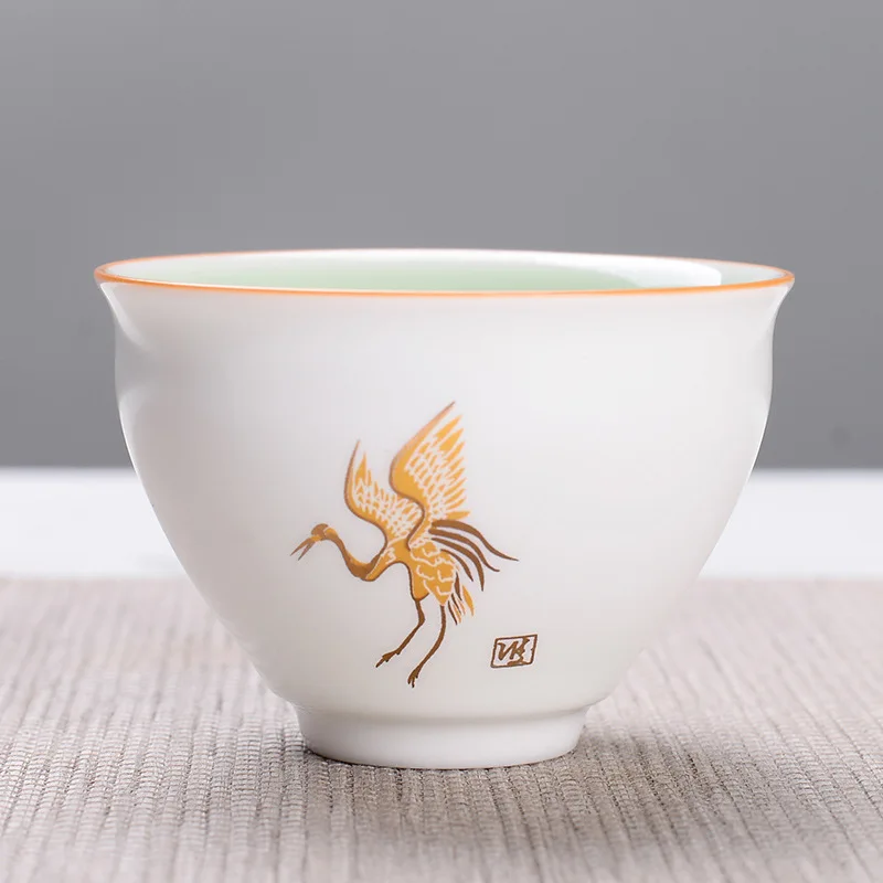 4 шт. китайские керамические чашки Celadon чайный набор кунг-фу маленький фарфоровый чайный чаша чайный сервиз Аксессуары Бытовая чашка для вина