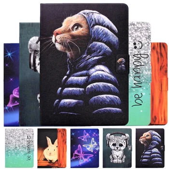 

For Samsung Galaxy Tab S7 11 inch 2020 Case SM-T870 T875 T876 Cartoon Cat Ultra-thin Leather Cover For Samsung Tab S7 Cover Case