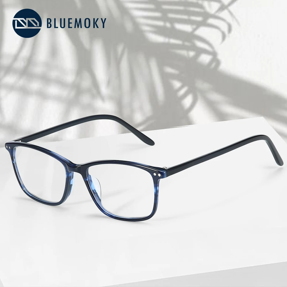 BLUEMOKY, женские очки, оправа, ацетат, квадратные очки, близорукость, модный дизайн, оптические очки, оправа, очки BT3021