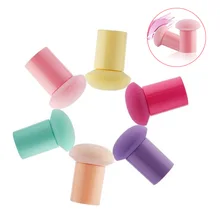 Горячее предложение, 1 шт., красочная круглая губка для Косметической Пудры, Мини мягкая губка, розовая, красная, черная губка для макияжа, пуховка для пудры, инструменты