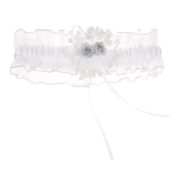 

Throw White Garter with Ribbon - Wedding Party Supplies Wedding