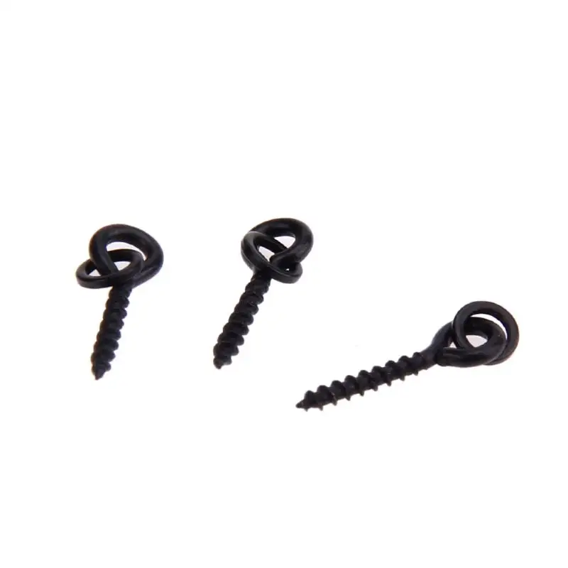 10 x винтов для наживки с овальными кольцами+ 20 x крючков для ловли карпа