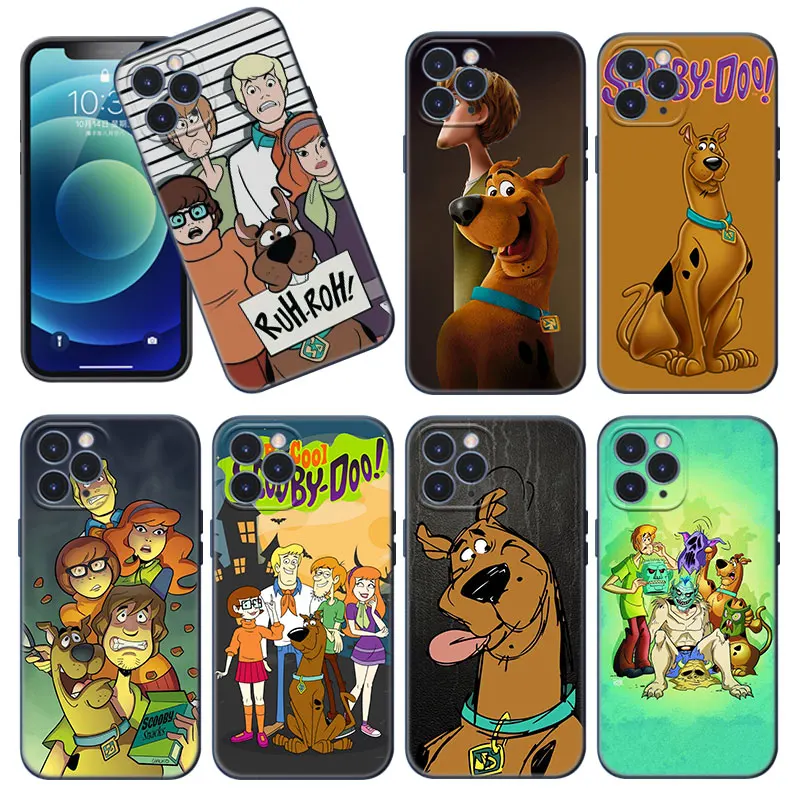Чехол Scooby для Apple iPhone 12 13 Mini 11 Pro Max XR X XS MAX 8 7 6S 6 Plus SE 5S 5 2020 мягкий черный чехол из ТПУ |