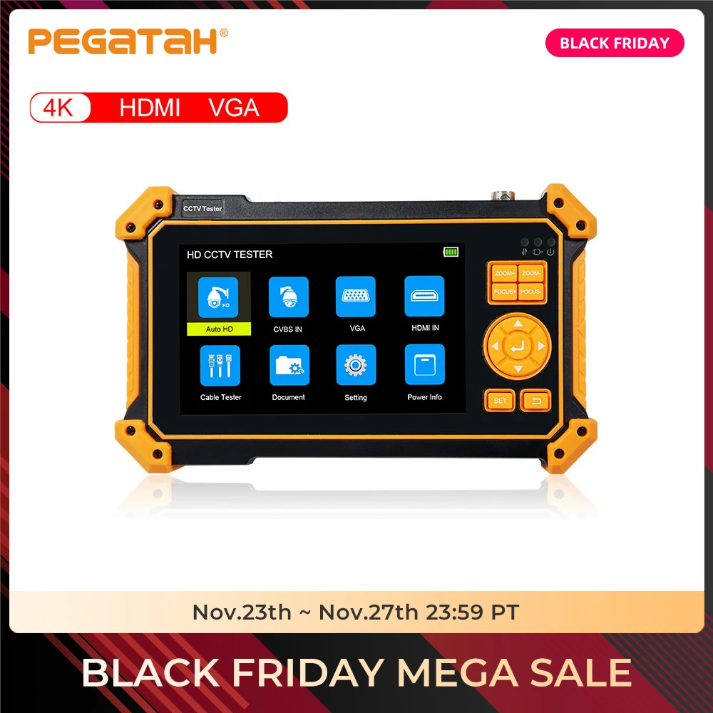 US $125.02 5 Inch 4K CCTV Tester Monitor For Analog Camera SDI VGA CCTV Camera Tester Mini Monitor Tester HDMI Testers Camera Ahd Monitor