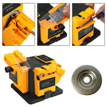 

96W 3 In1 Multifunctional Electric SharpenerKnife Sharpener Professional Drill Kitchen Knife Sharper Grinding Sharpener EU
