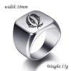 91268-8c4ff4.jpg Bagues personnalisées à graver initiale pour hommes, chevalière masculine en acier inoxydable, bijoux vierges, bande, ton argent poli, taille américaine