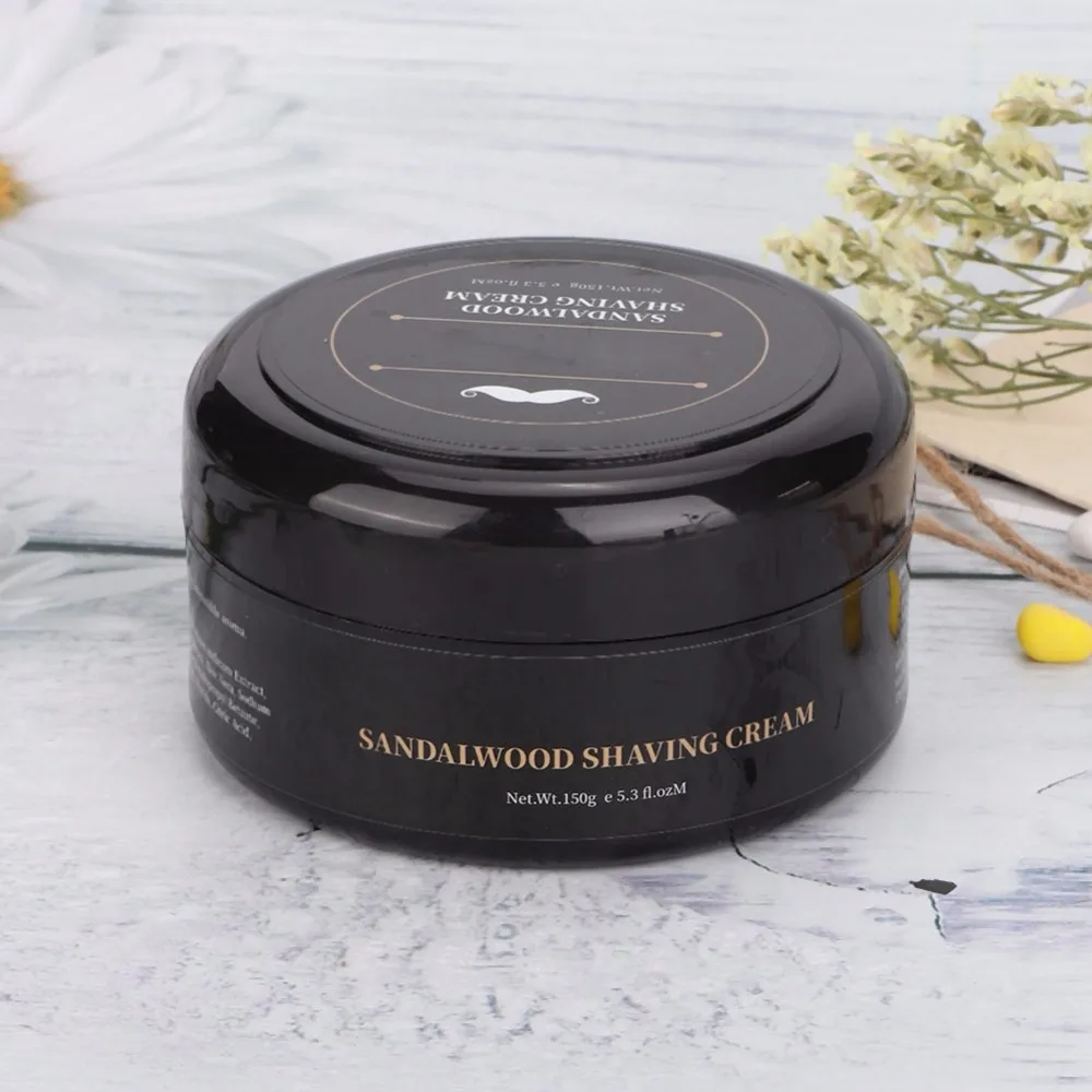 Мыло для бритья, крем для бритья из сандалового дерева для бороды MELAO 150 г для мужчин, смягчающий уход за бородой, чистый Гель для бритья, уход за бородой