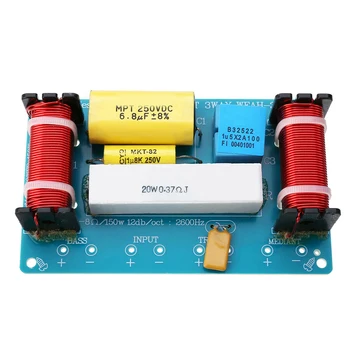 

For Speaker Portable Audio Tool Frequency Divider Home Loudspeaker DIY 3 Way