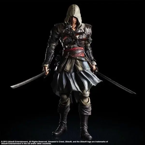 Набор для игры в искусство, изменение Assassin's Creed 4, черная впитывающая ткань Эдварда Кенуэй Эдварда, передвижная Коробка для гаража