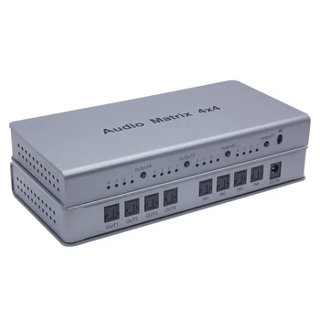 

Digital Audio Fiber Matrix Audio Switching Matrix 4X4 Lossless Digital Audio Transmission Is for Conference Venues Etc.