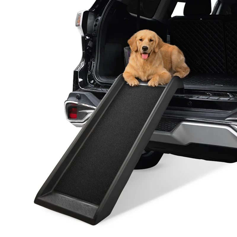 Anti-Skid Pet Ramp Portable Dog Cat Ladder Lightweight Folding With Safe Non Slip Traction Surface Raised Side For Cars PT0164 (14)