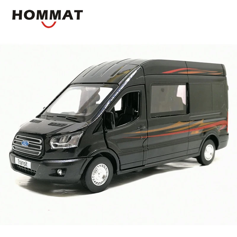 HOMMAT Масштаб 1:35 модель автомобиля Ford Transit MPV Van литой и игрушечный автомобиль из
