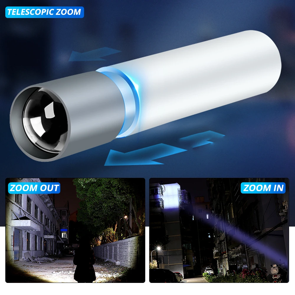 Светодиодный фонарик высокого качества Мощный мини светодиодный фонарь IP4 водонепроницаемый дизайн Penlight 600 мАч USB Перезаряжаемый для ночного освещения
