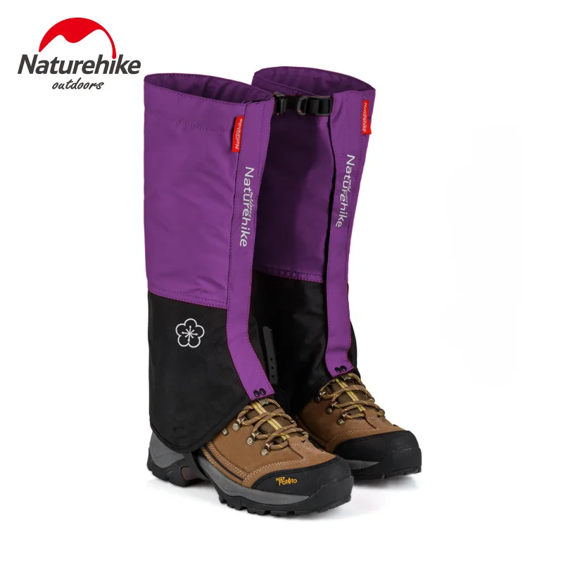 Naturehike уличные снежные гетры для прогулок, снежные башмаки, кемпинга, альпинизма, походов, охоты, треккинга, водонепроницаемые, для ног, лыжные, анти - Цвет: Women Purple