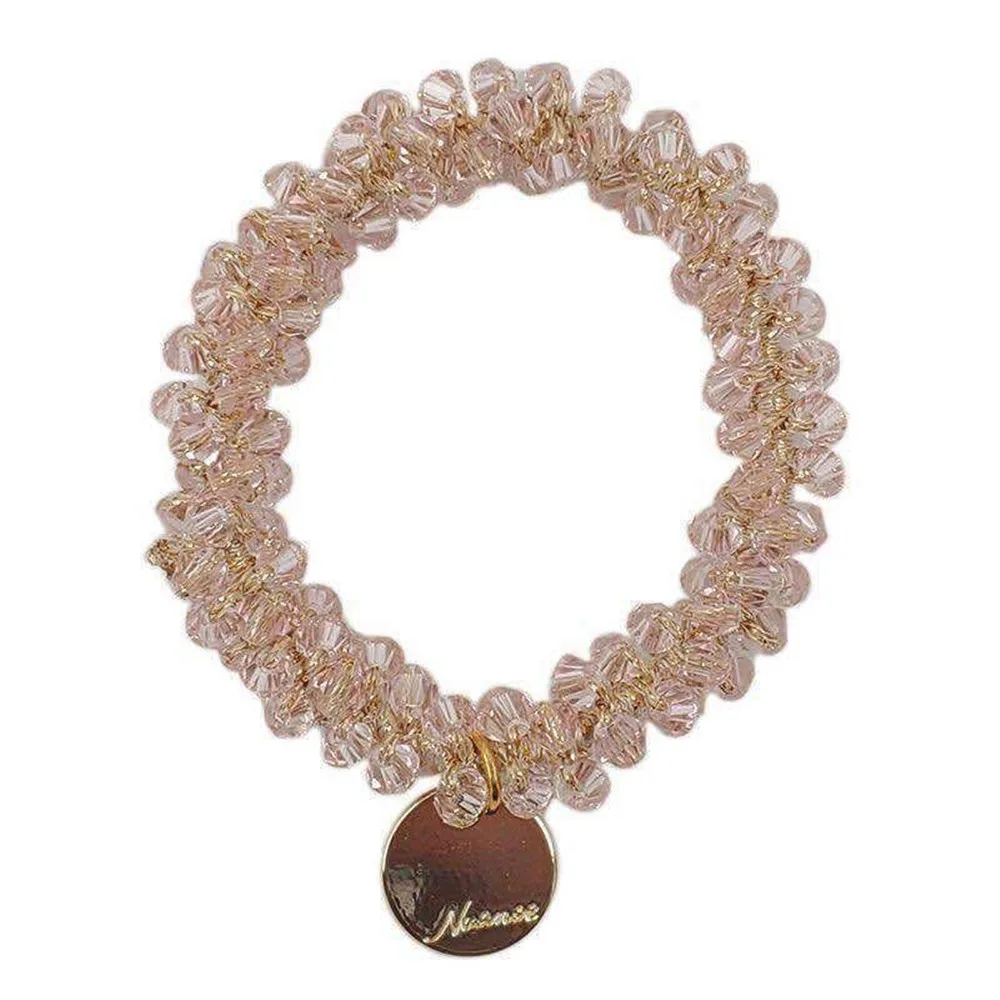 Ladies Pearl Multicolor Beads Hair Tie Elastic Hair Rope Simple Metal Sheets 4 Hfe6c1a23dd654321be1e5a2854f5f964h