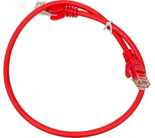 Кабель патч-корд U/UTP 5e кат. 1 5м. Lanmaster LAN-45-45-1.5-RD RJ45 - 4 пары красный | Компьютеры и офис
