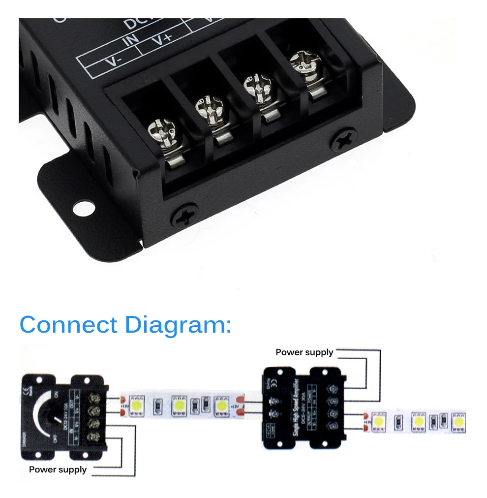 dc12v 24v 30a led-schalter dimmer controller für led-streifen einfarbigZBDI 